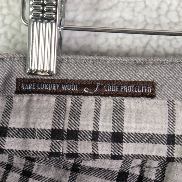 Jacob Cohen Pants Mens 36X28 Gray Wool Straight Leg Casual Classic - Picture 9 of 13